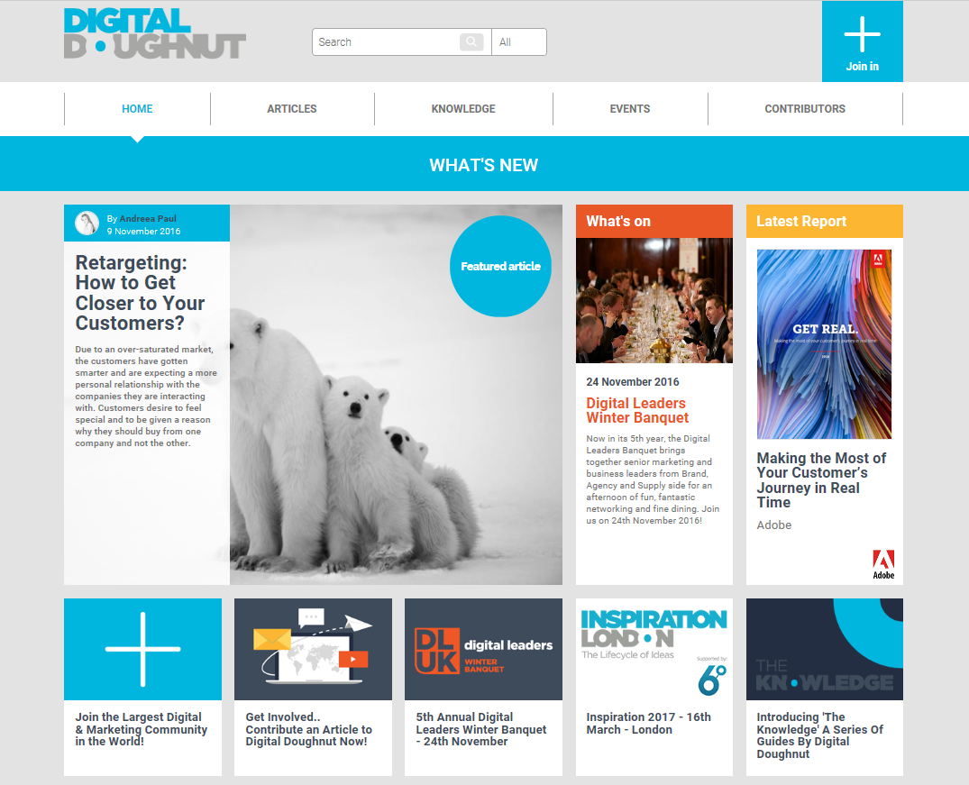 Digital Doughnut website screenshot
