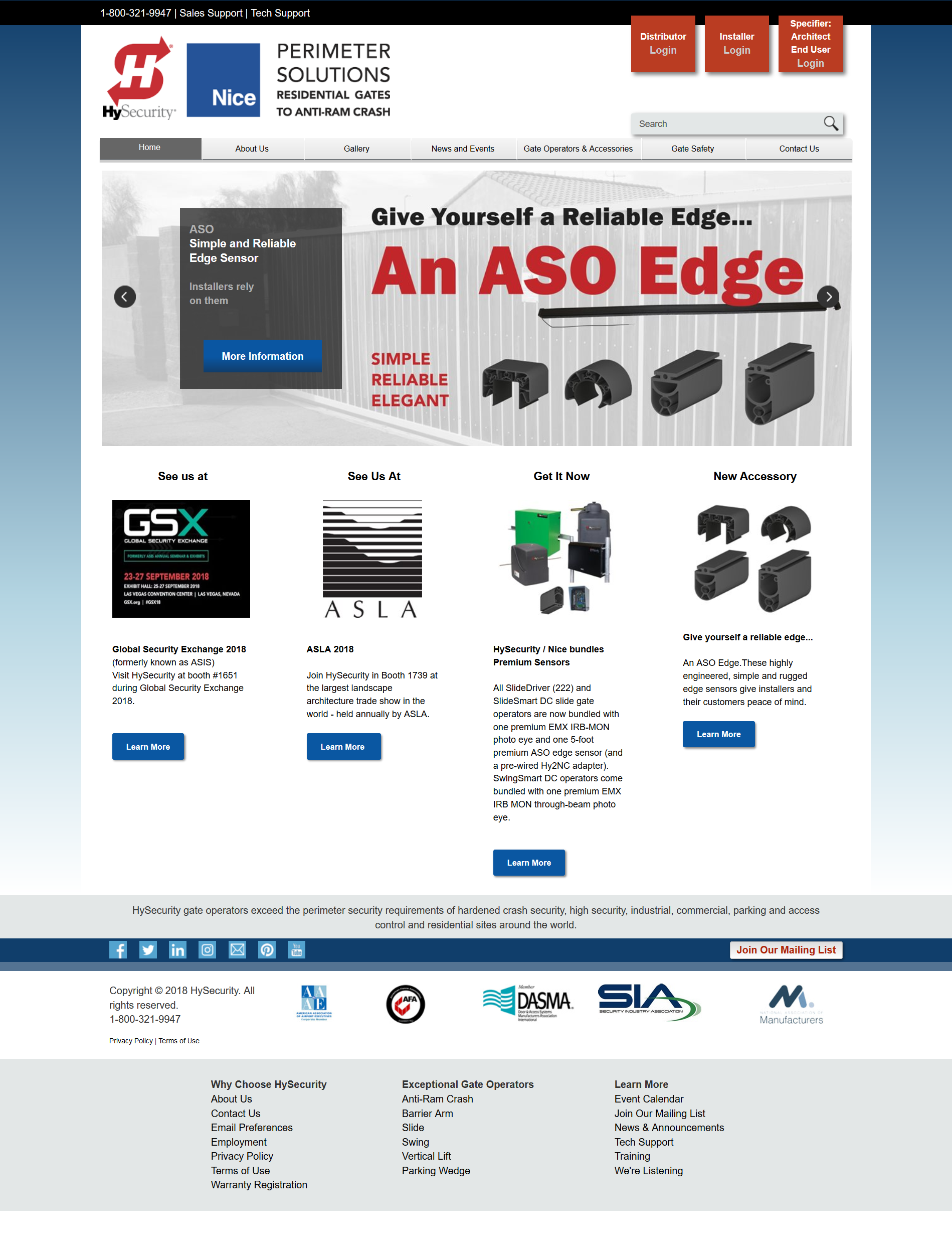 HySecurity website screenshot