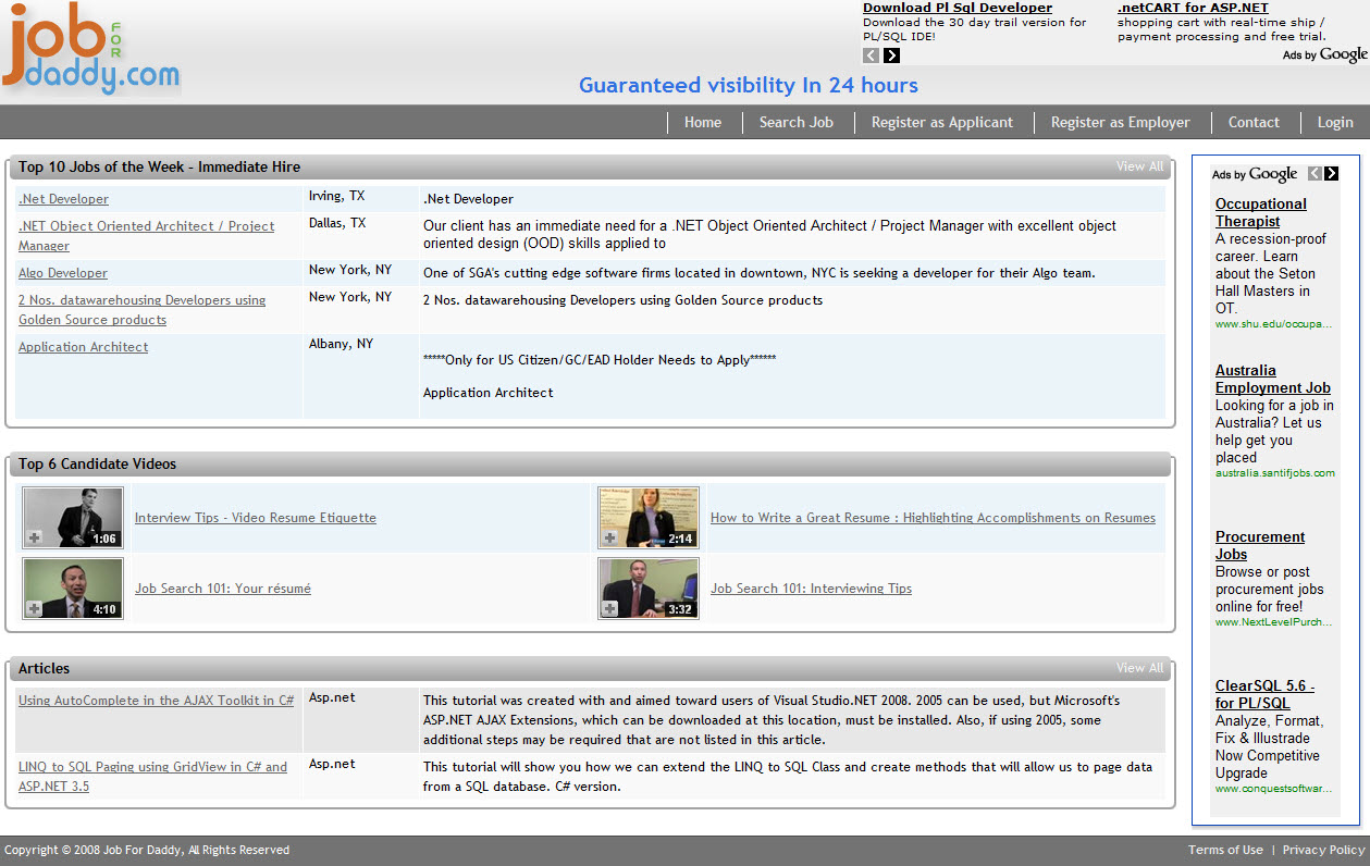 Job For Daddy project screenshot