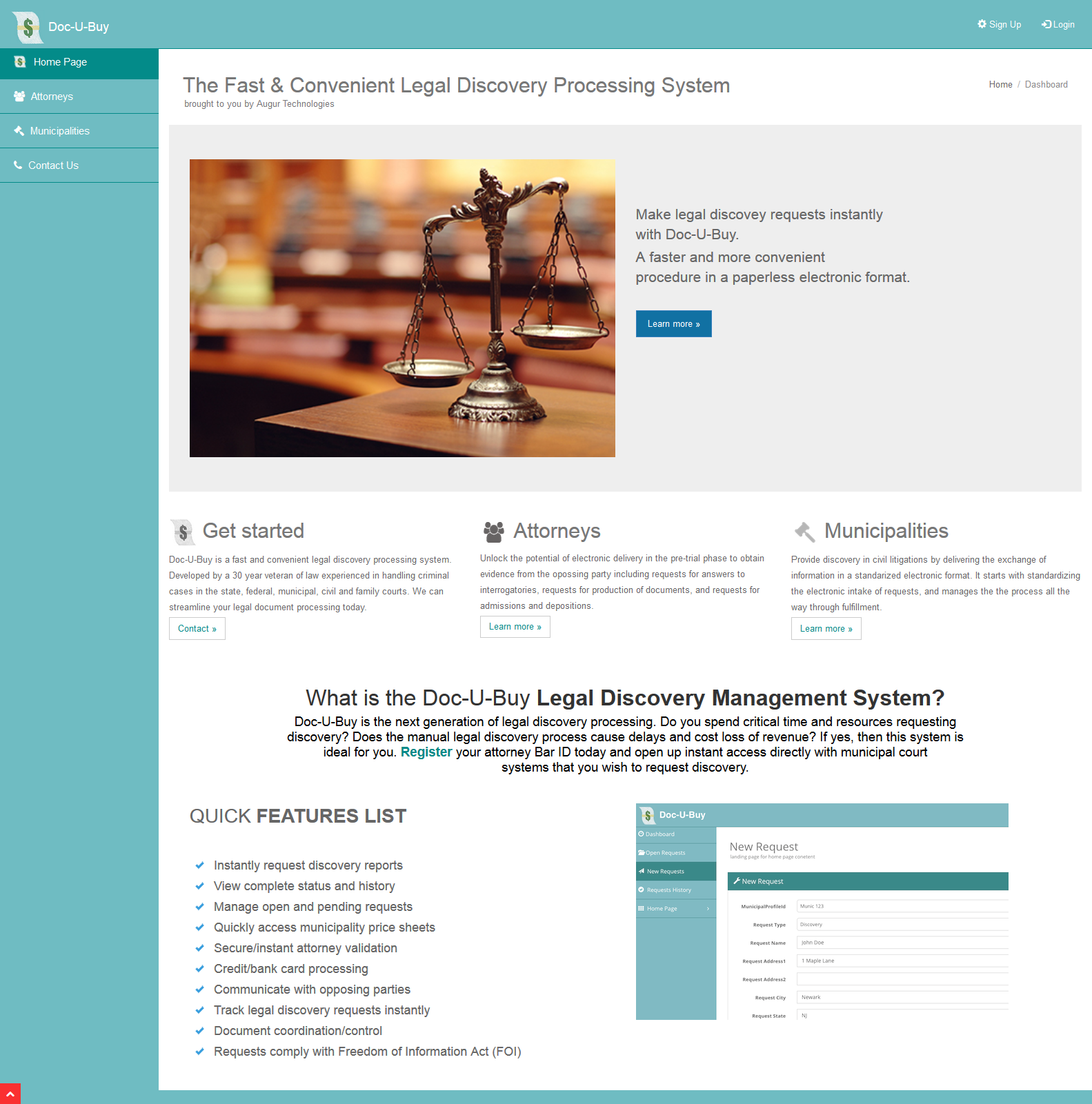 Doc-U-Buy website screenshot